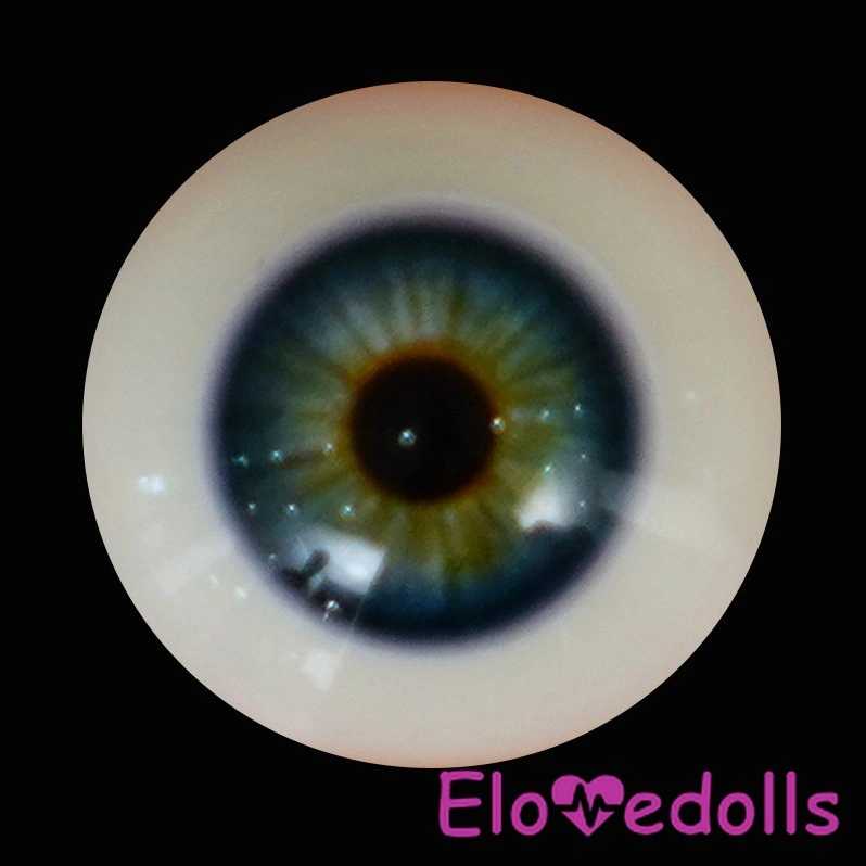 acid blue realistic glass eye color